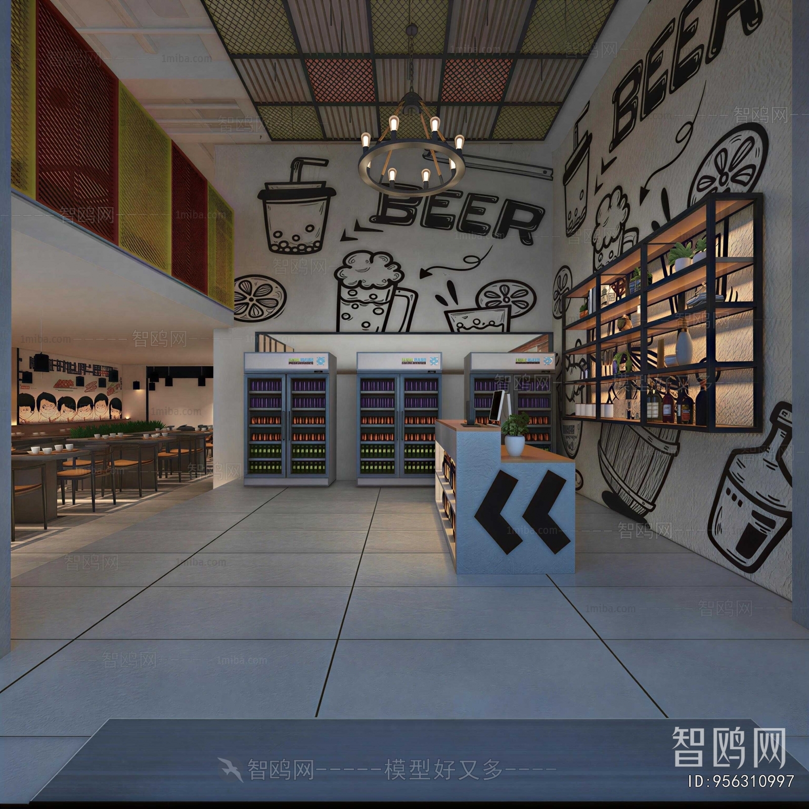 Industrial Style Hot Pot Restaurant