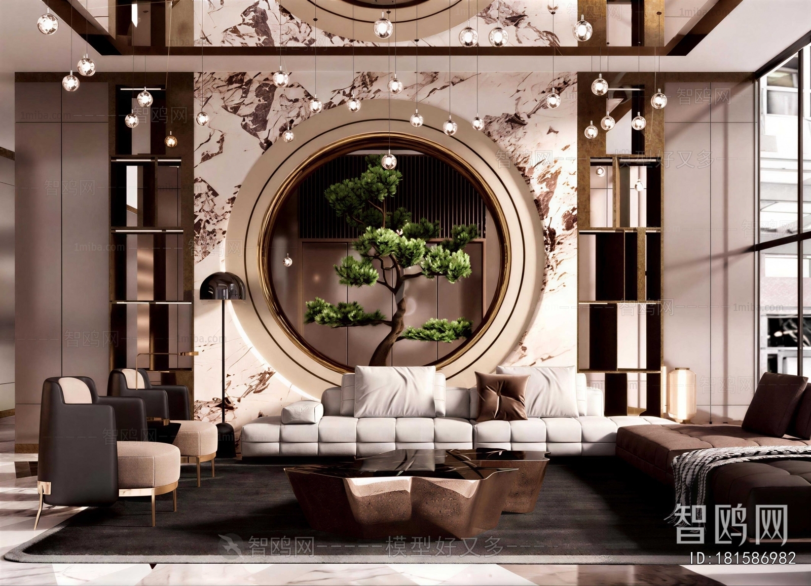 New Chinese Style Lobby Hall