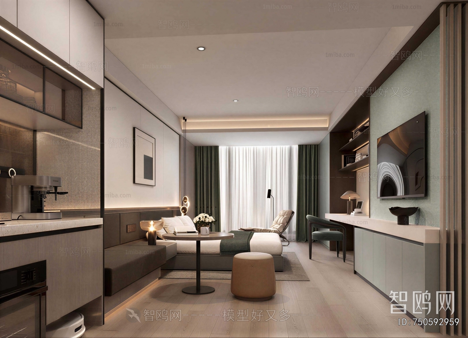Modern Guest Room