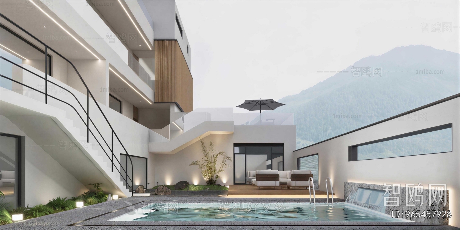 Modern Courtyard/landscape