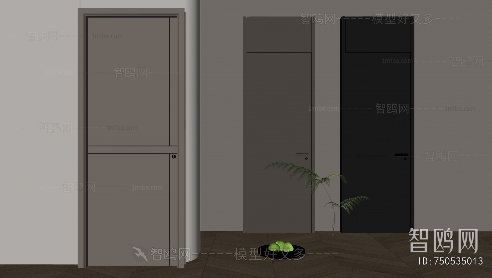 Modern Single Door