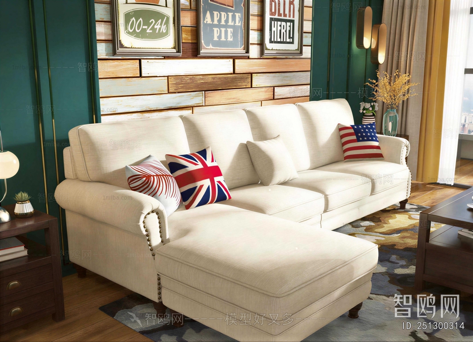 American Style Corner Sofa