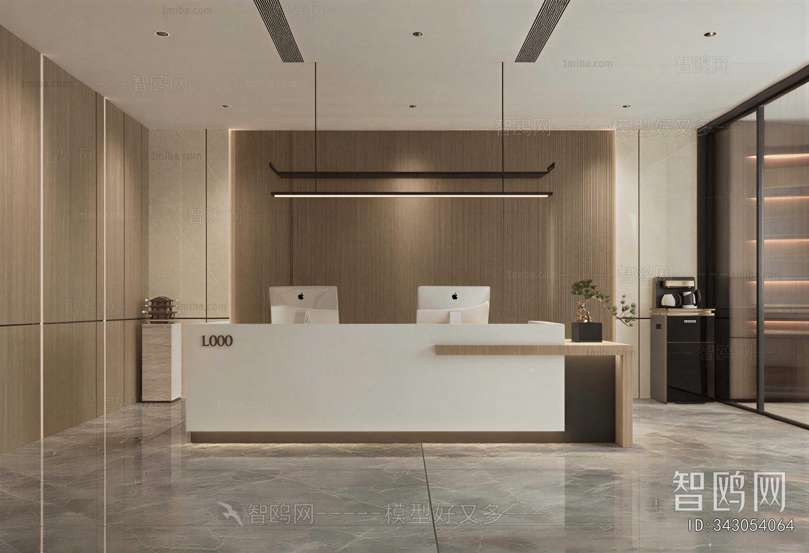 New Chinese Style Office Reception Desk