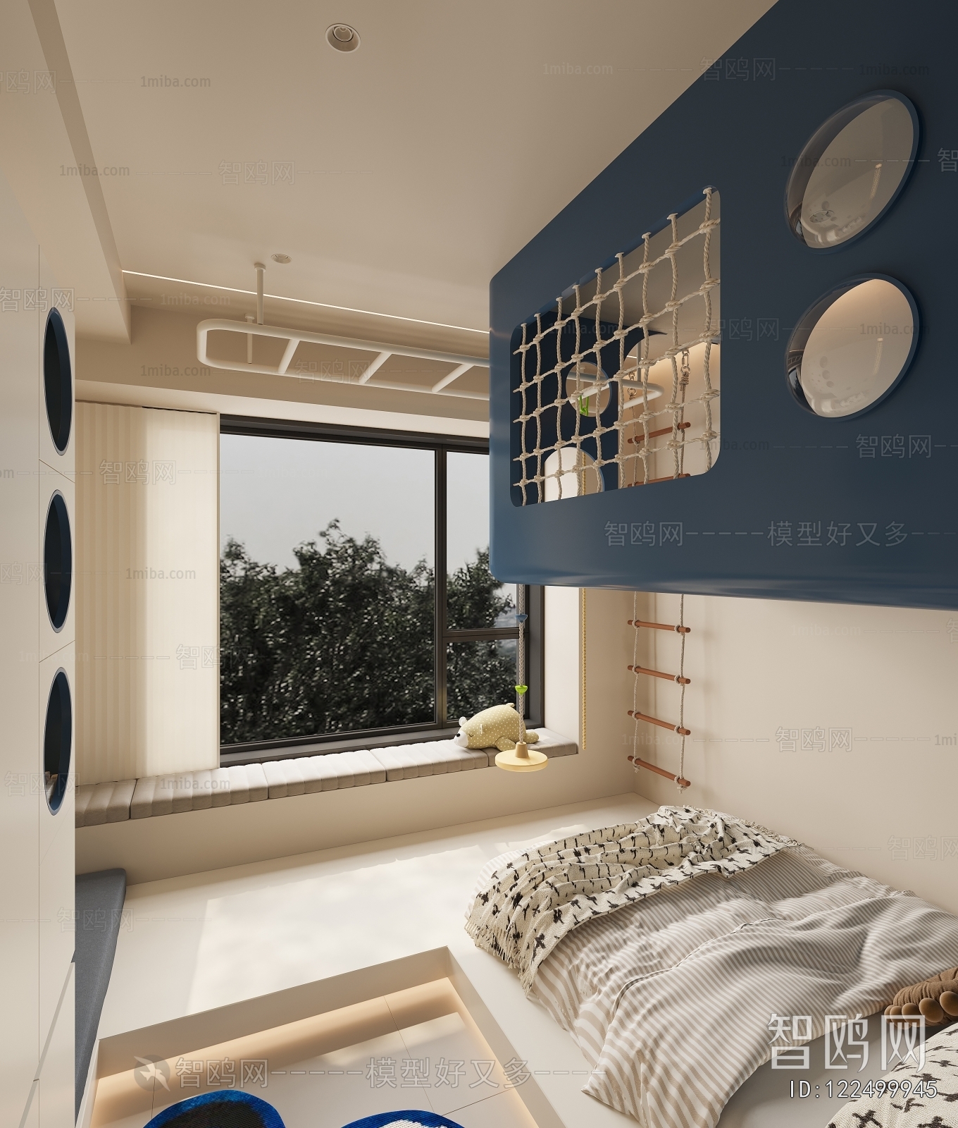 Modern Boy's Room And Son's Room