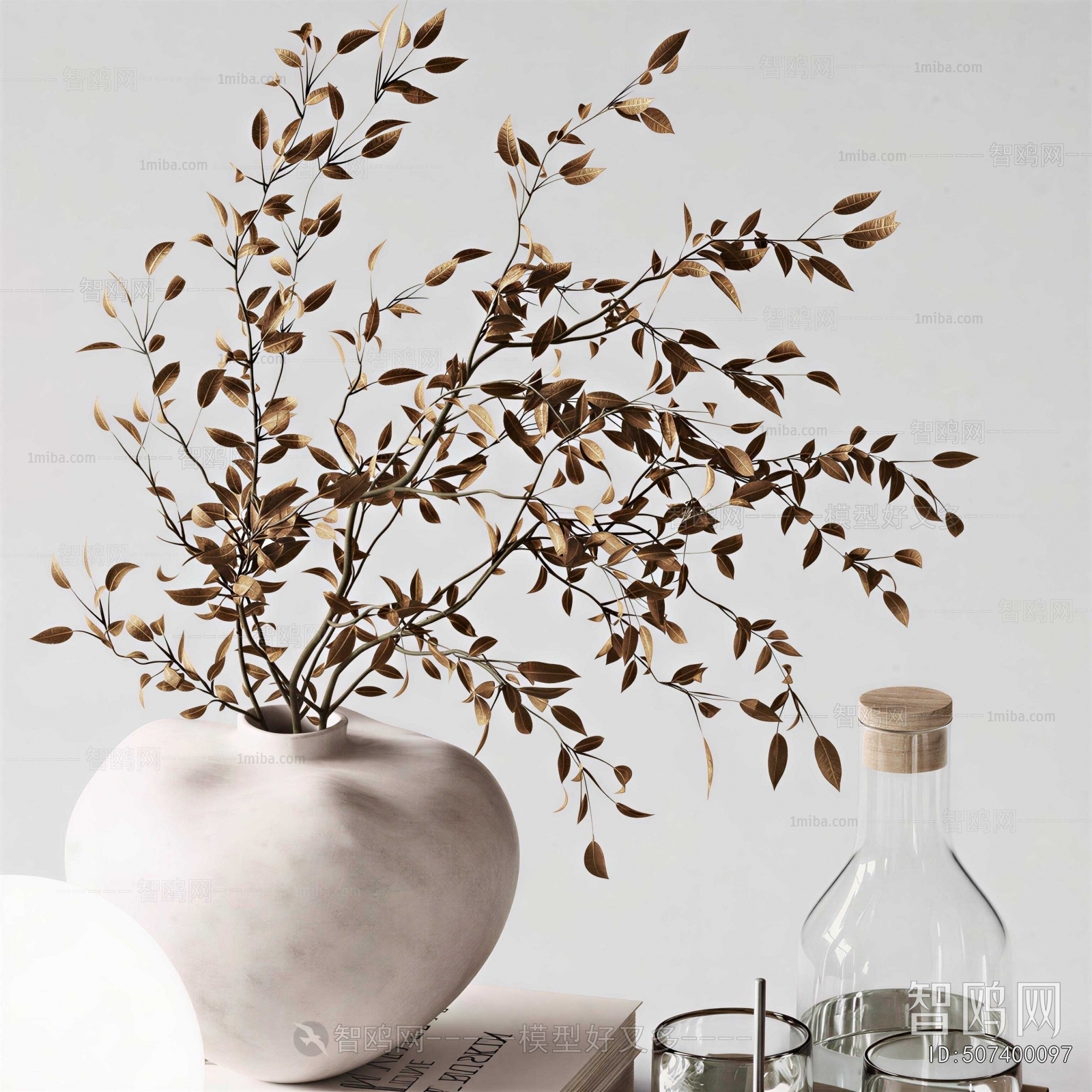 Wabi-sabi Style Dried Branch