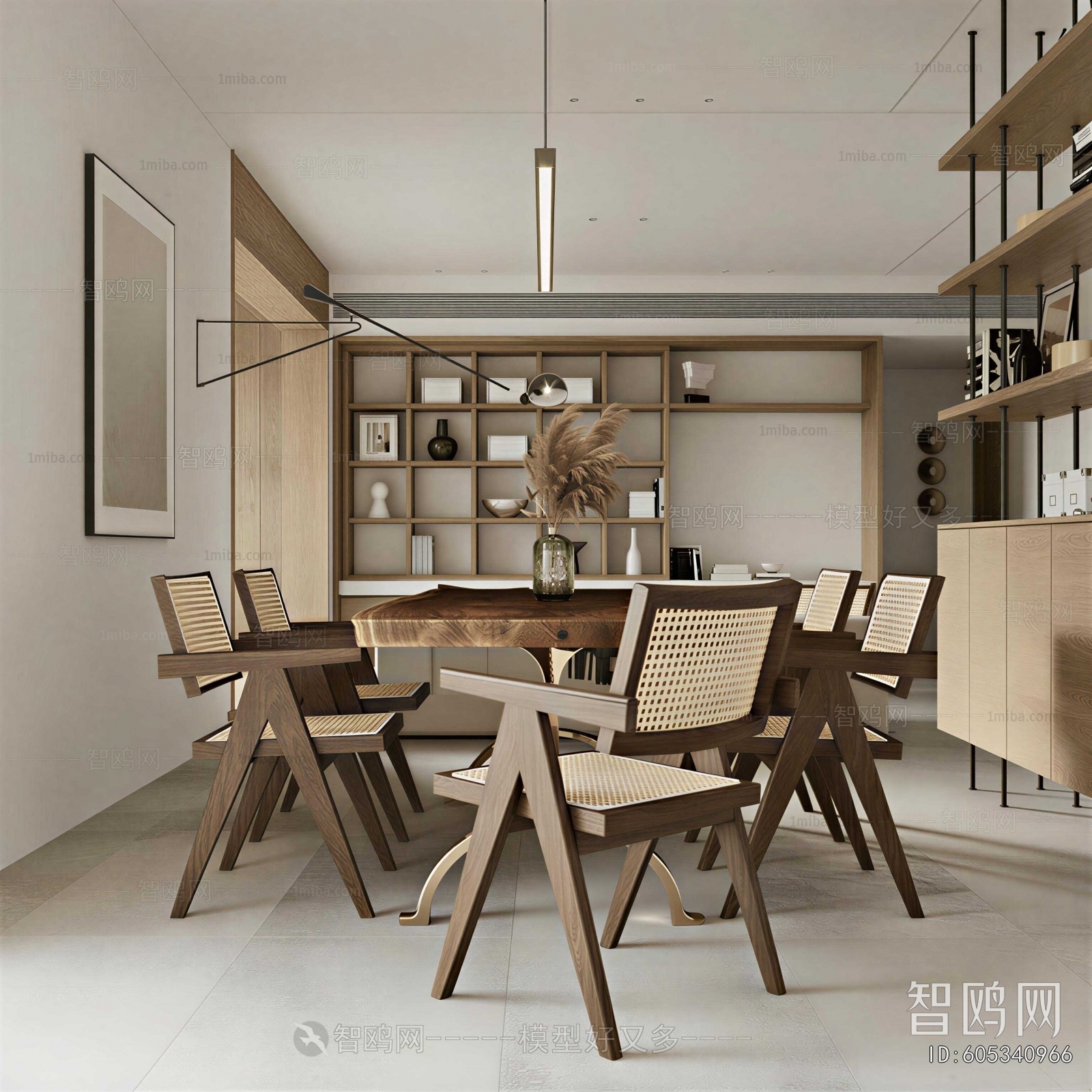 Wabi-sabi Style Dining Room