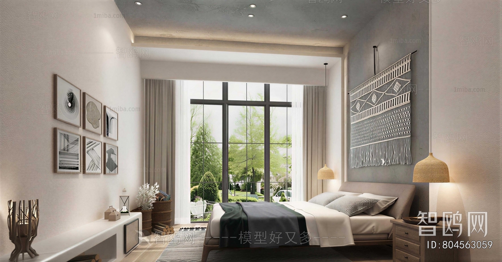 Wabi-sabi Style Bedroom