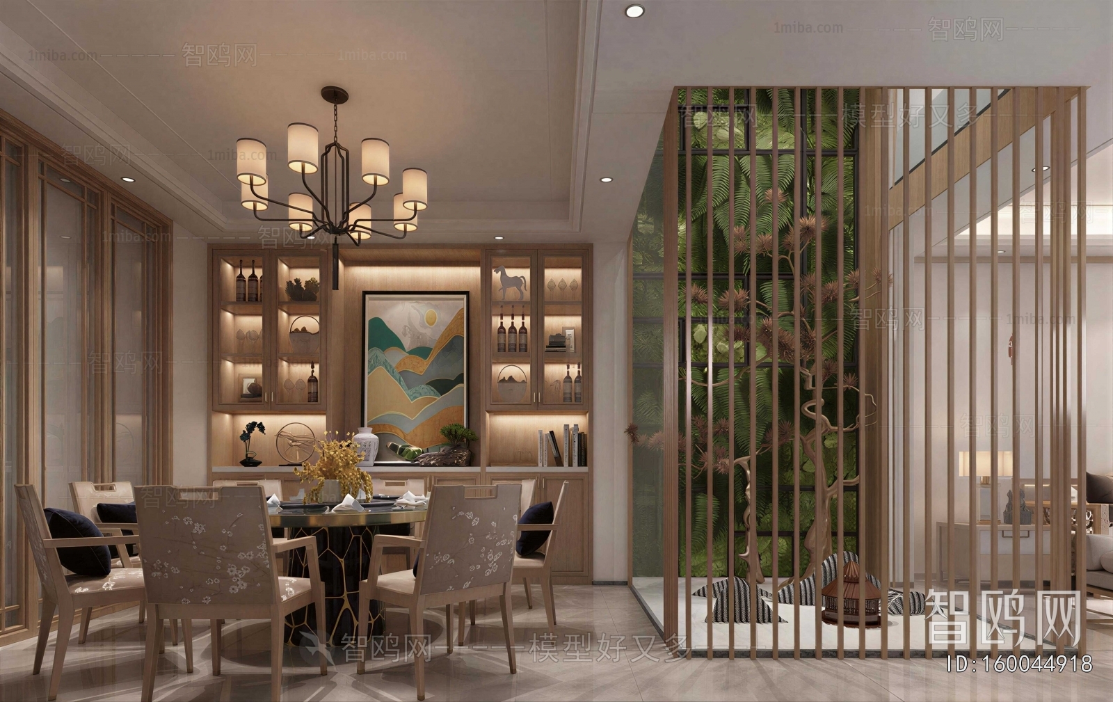 New Chinese Style Dining Room