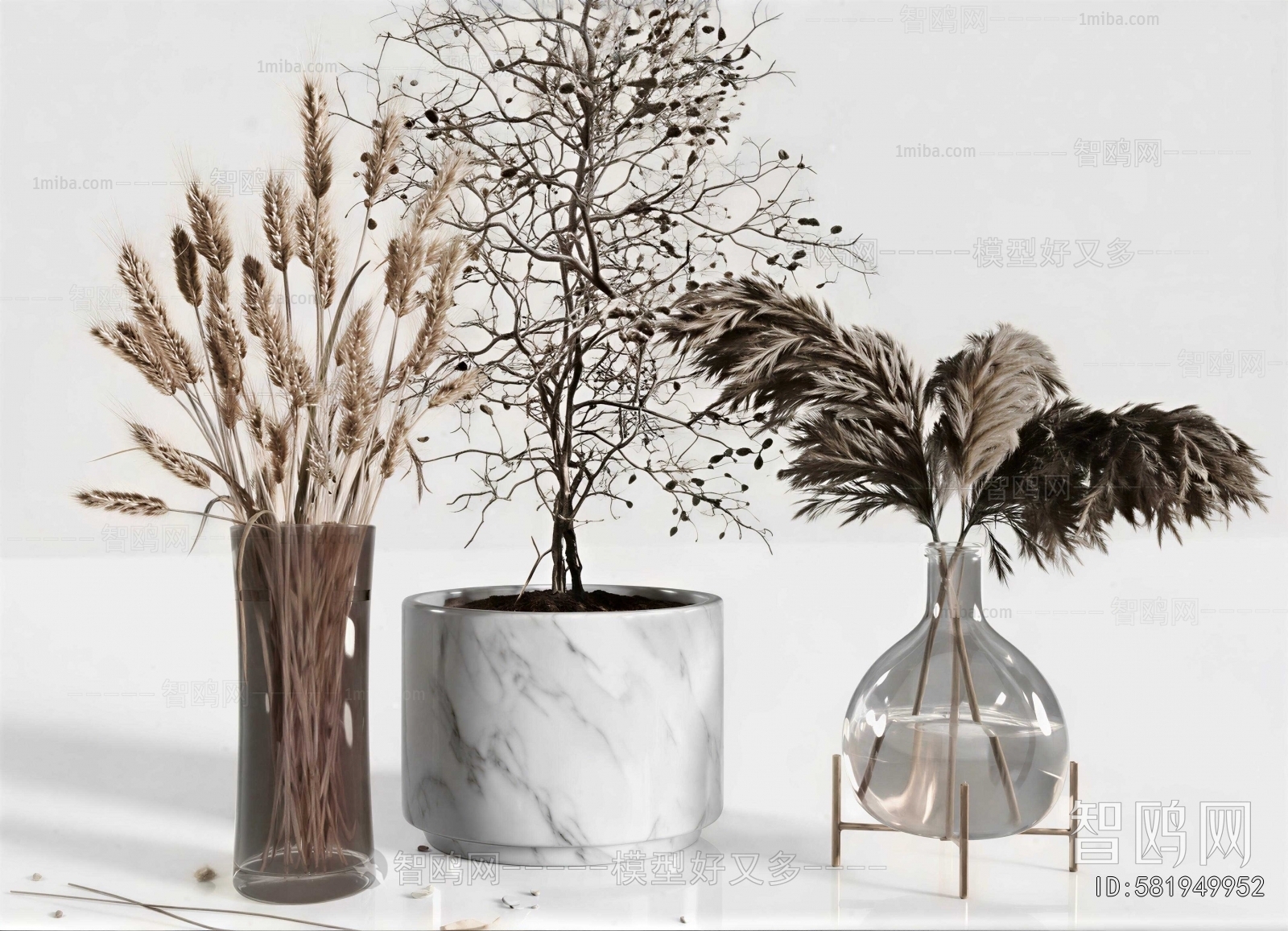 Wabi-sabi Style Dried Branch