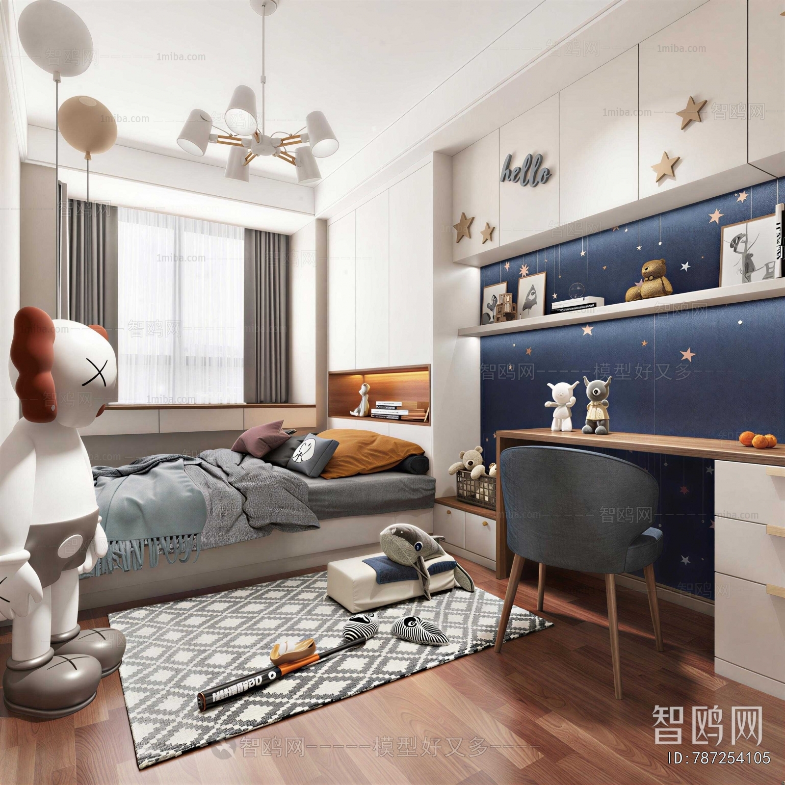 Modern Boy's Room And Son's Room