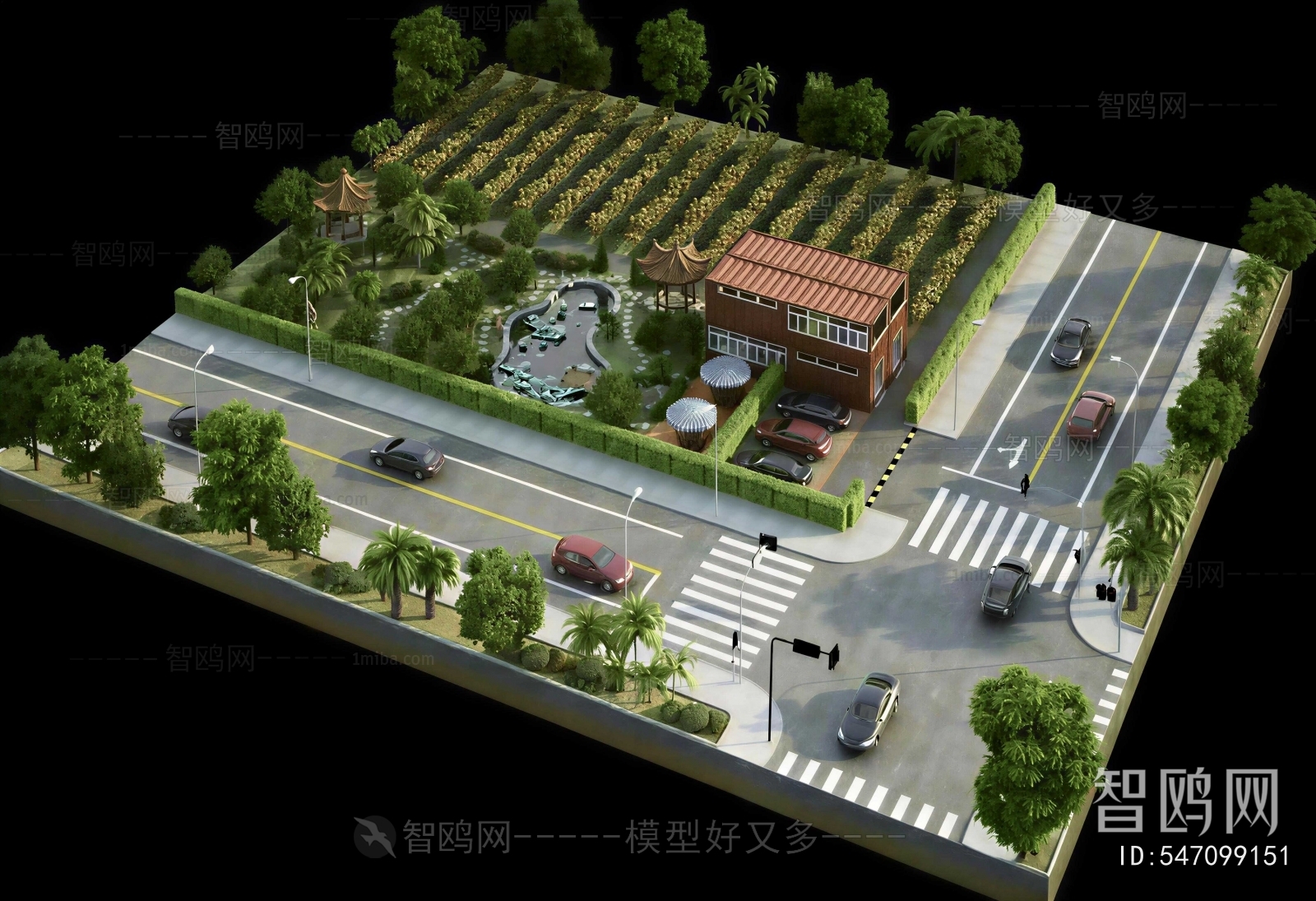 Chinese Style Architectural Bird's-eye View Planning