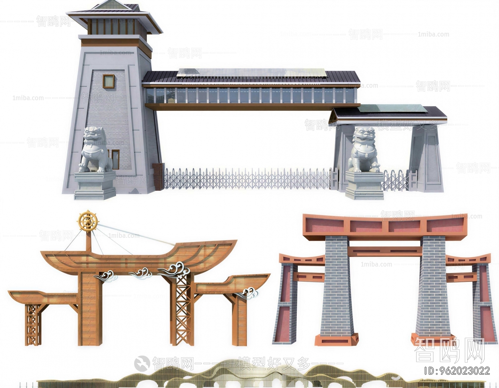 New Chinese Style Gate