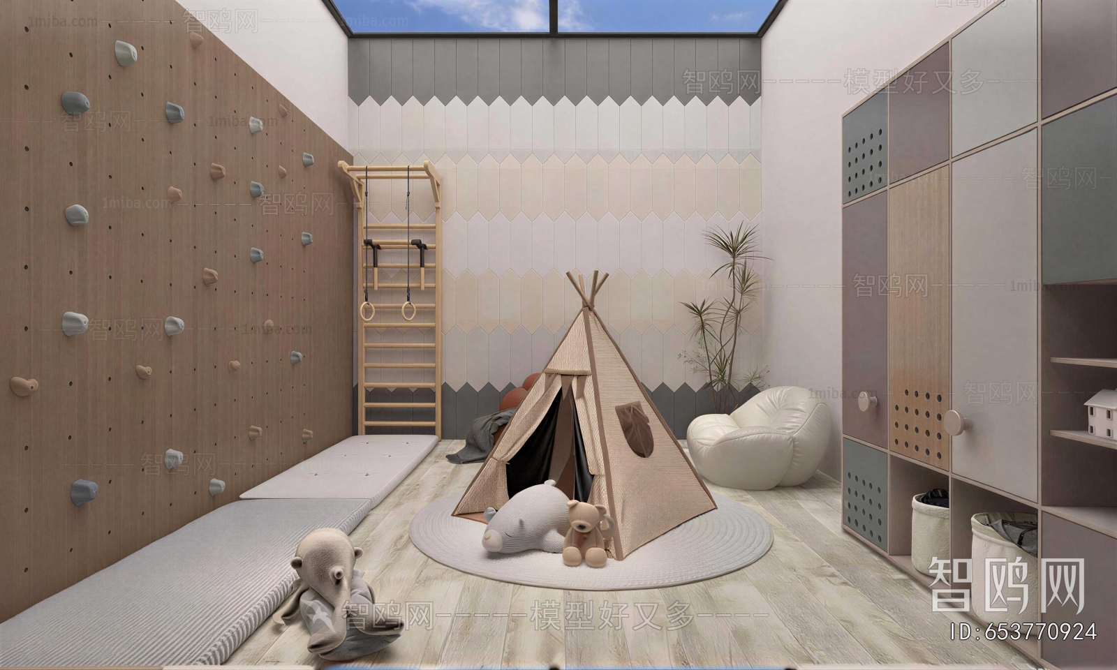 Modern Children's Room Activity Room