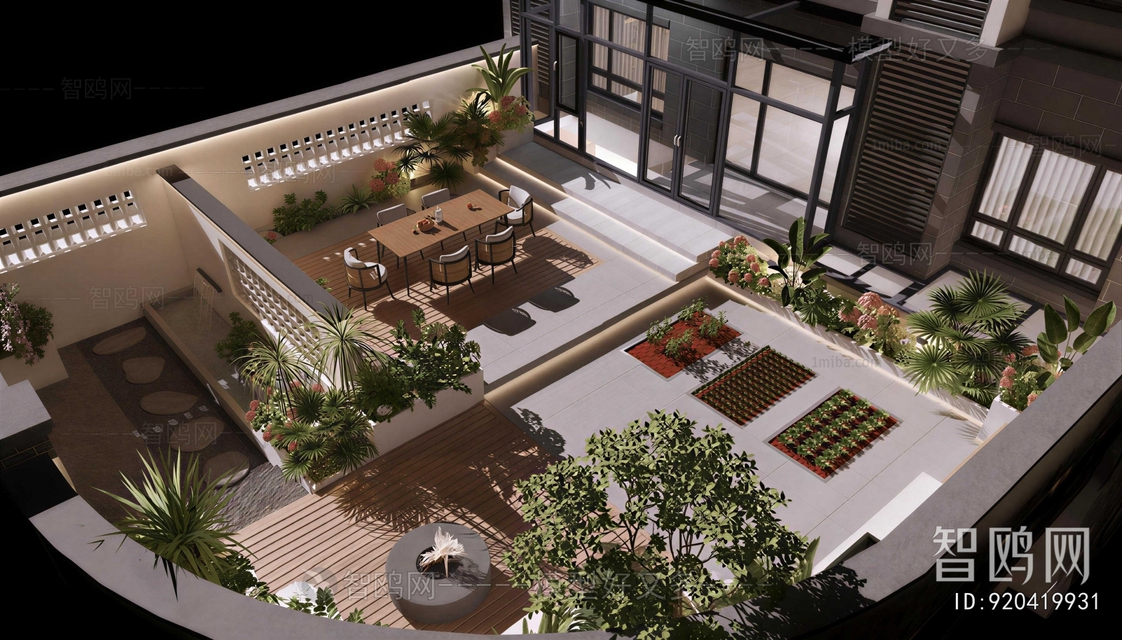 Modern Courtyard/landscape
