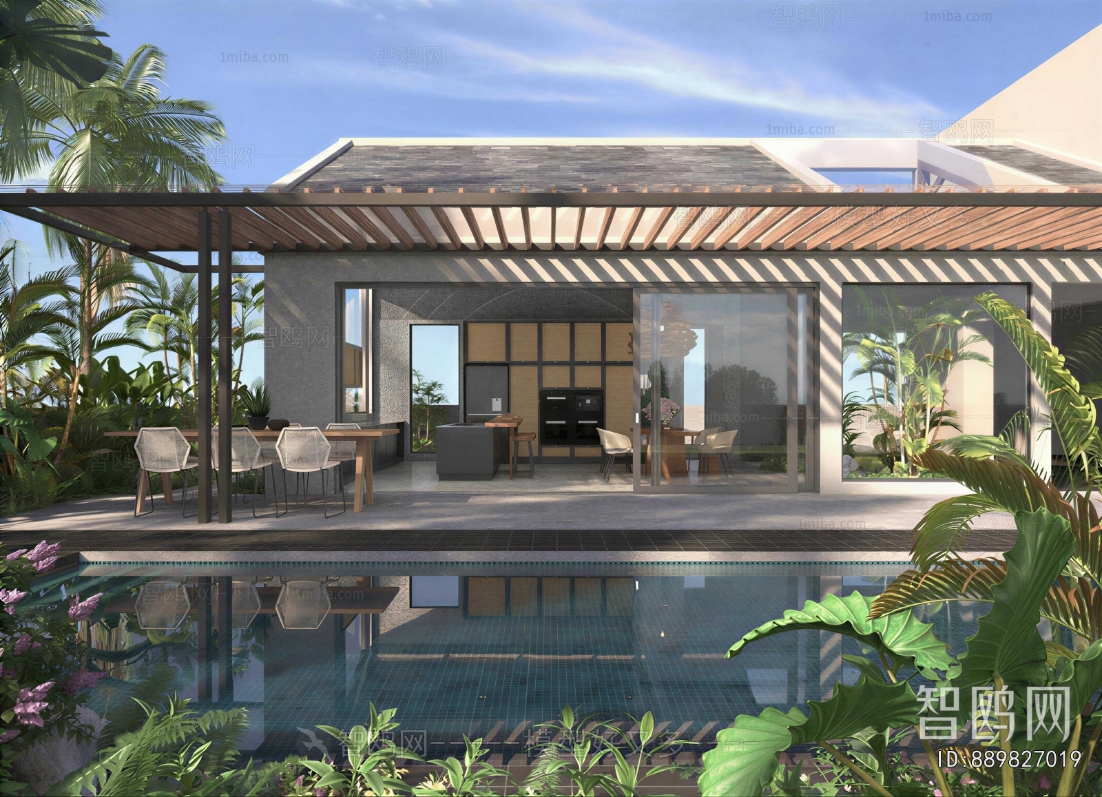 New Chinese Style Courtyard/landscape