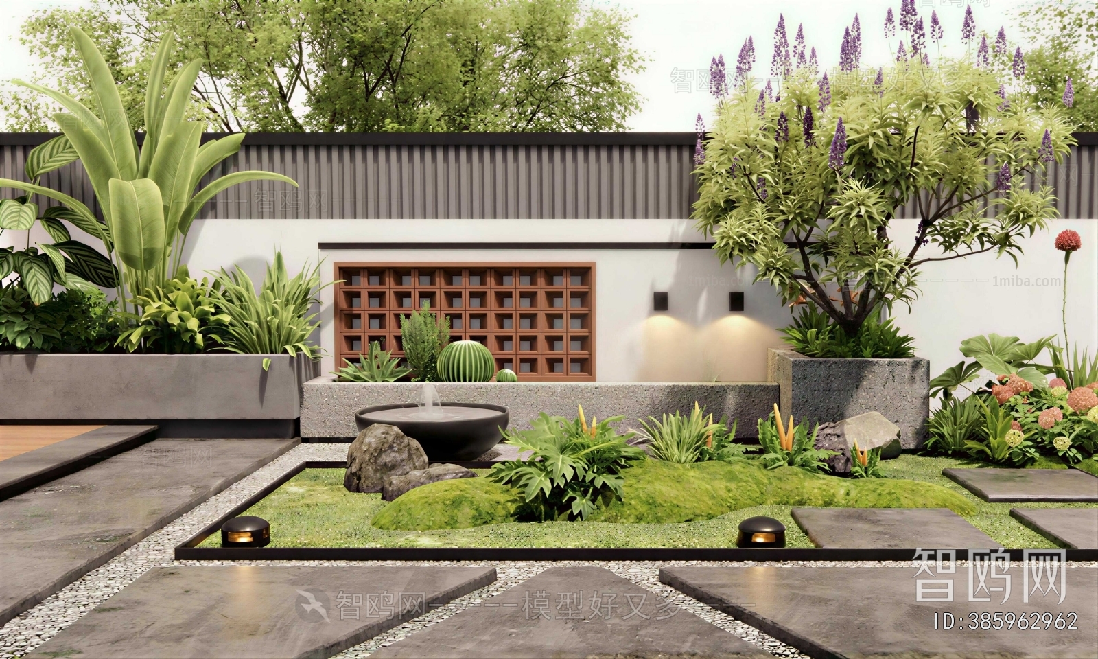 Modern Courtyard/landscape