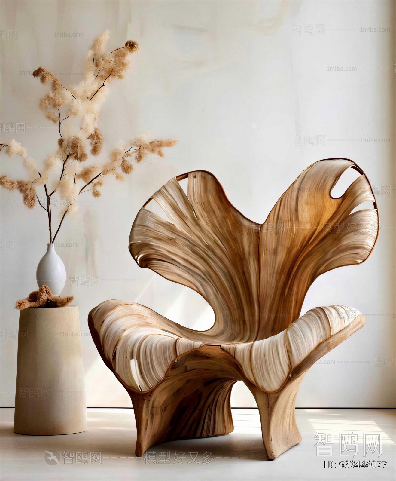 Wabi-sabi Style Lounge Chair