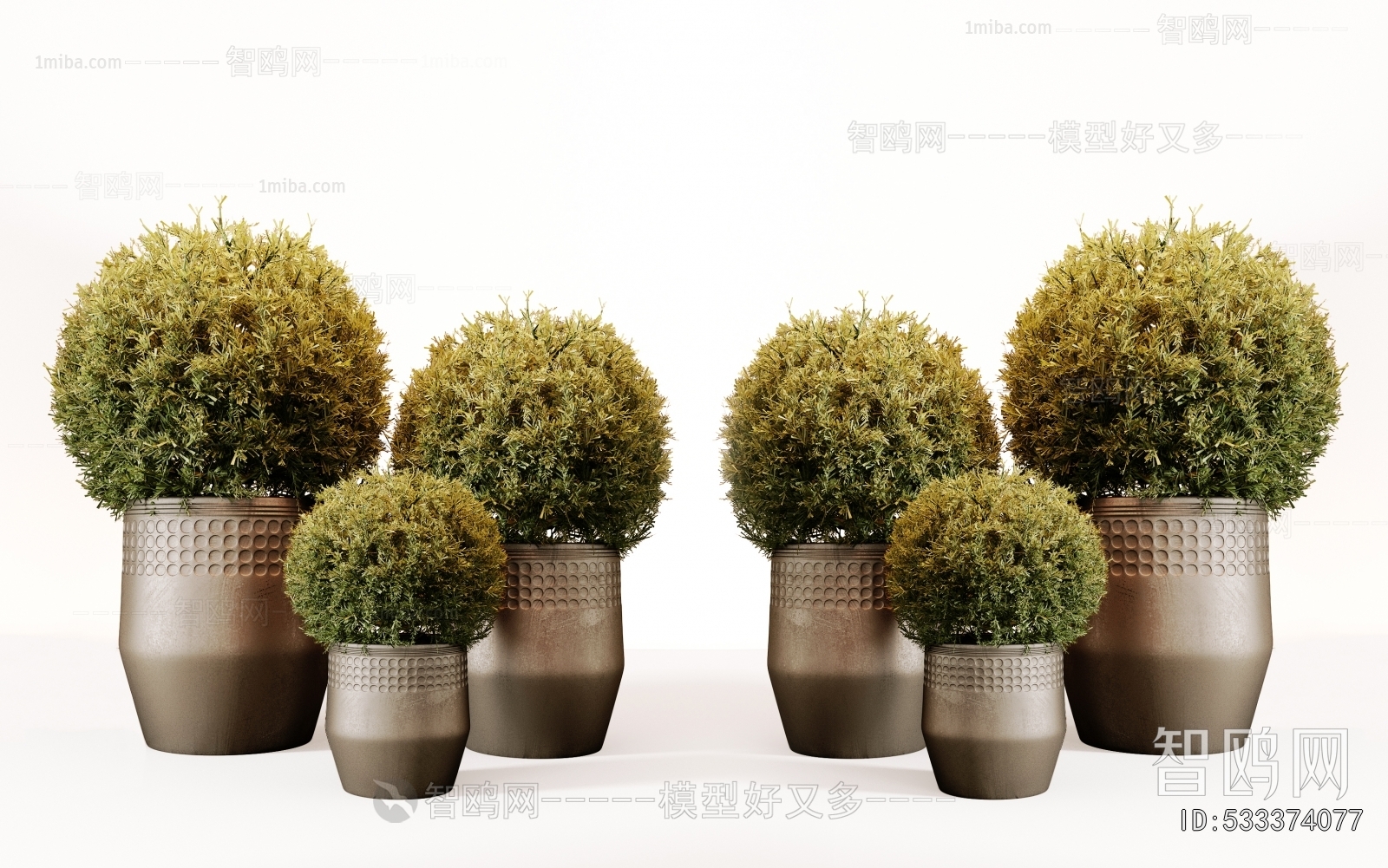 Modern Ground Green Plant Potted Plants