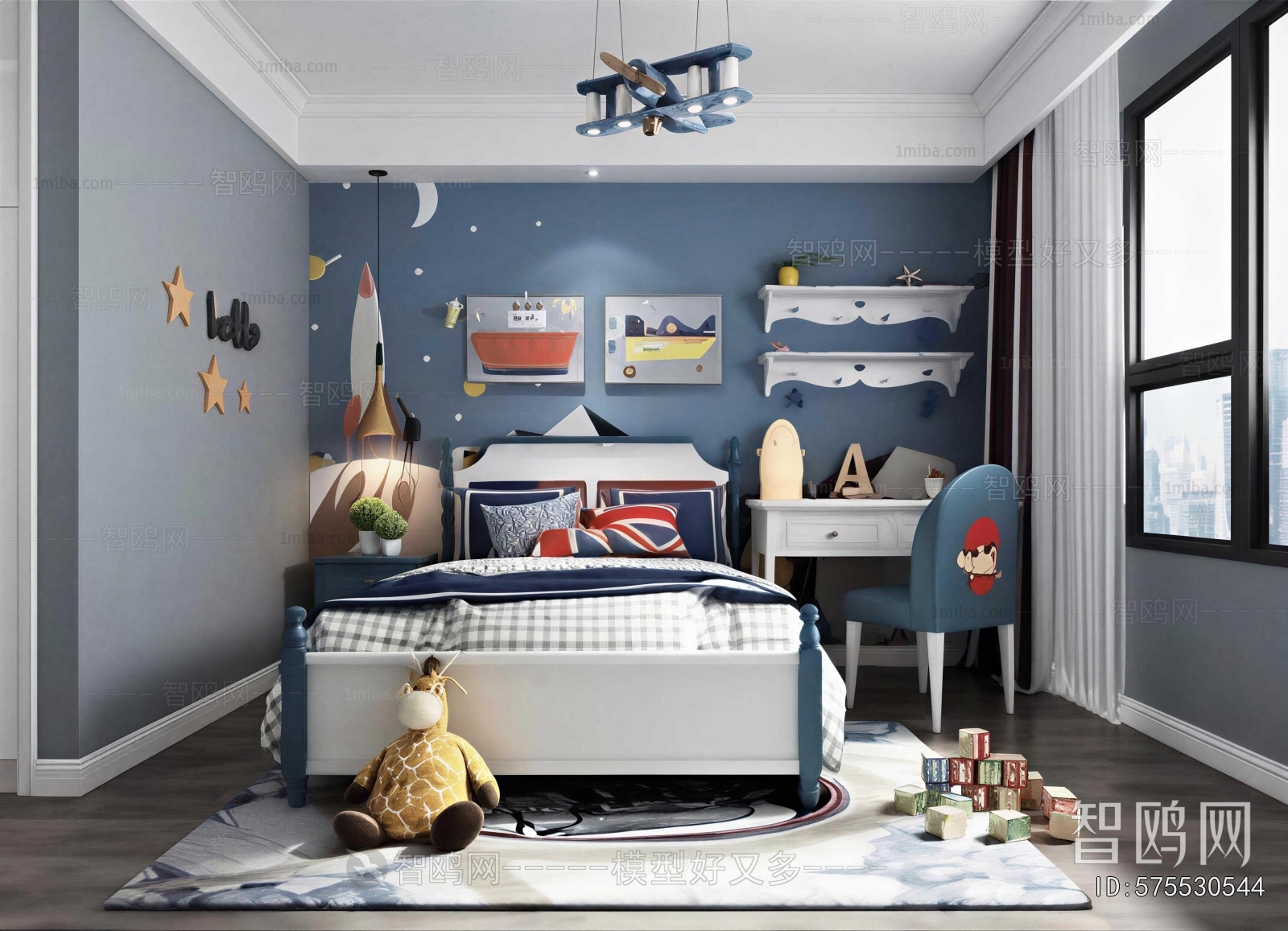 Modern Boy's Room And Son's Room