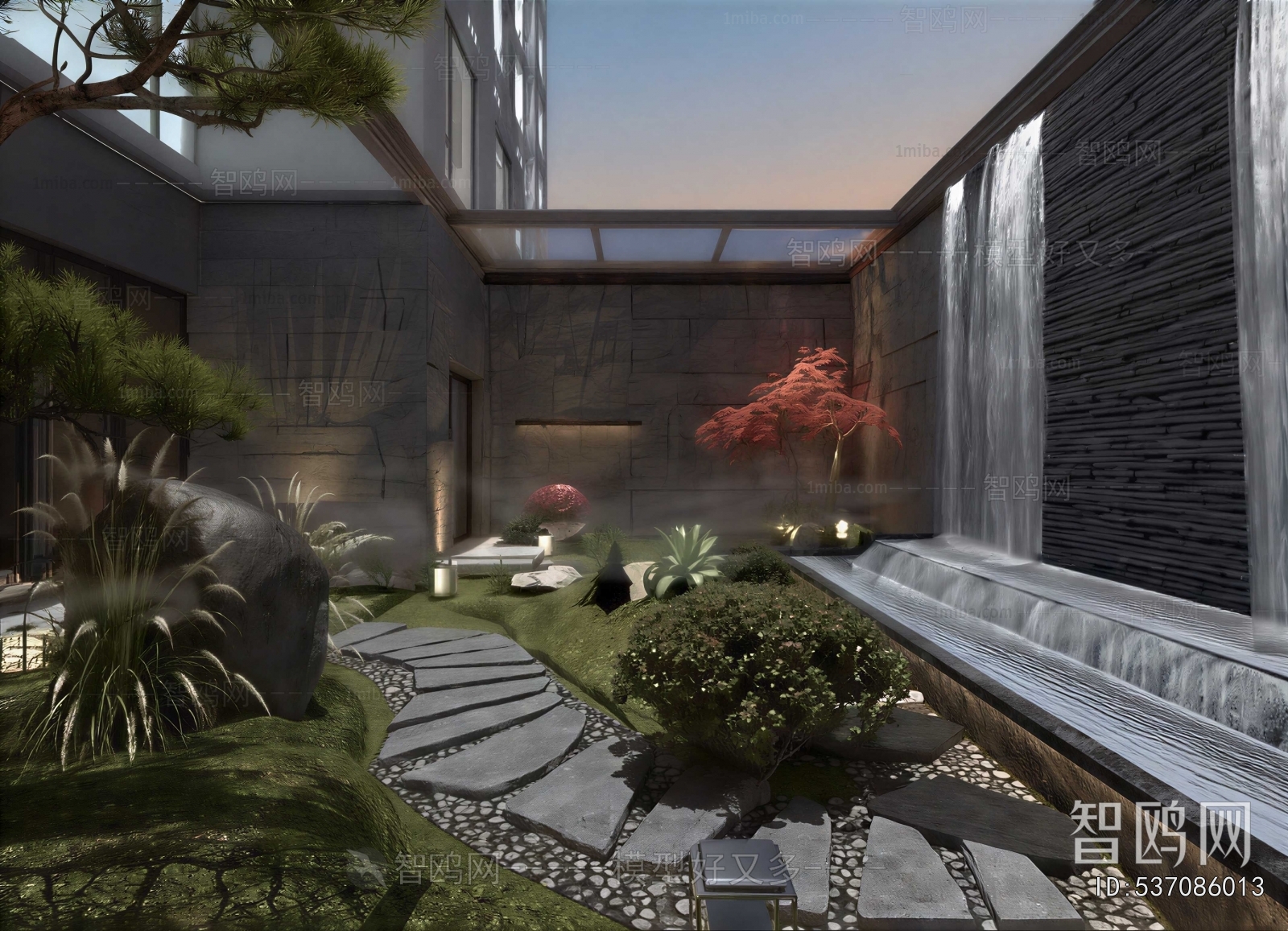 New Chinese Style Courtyard/landscape