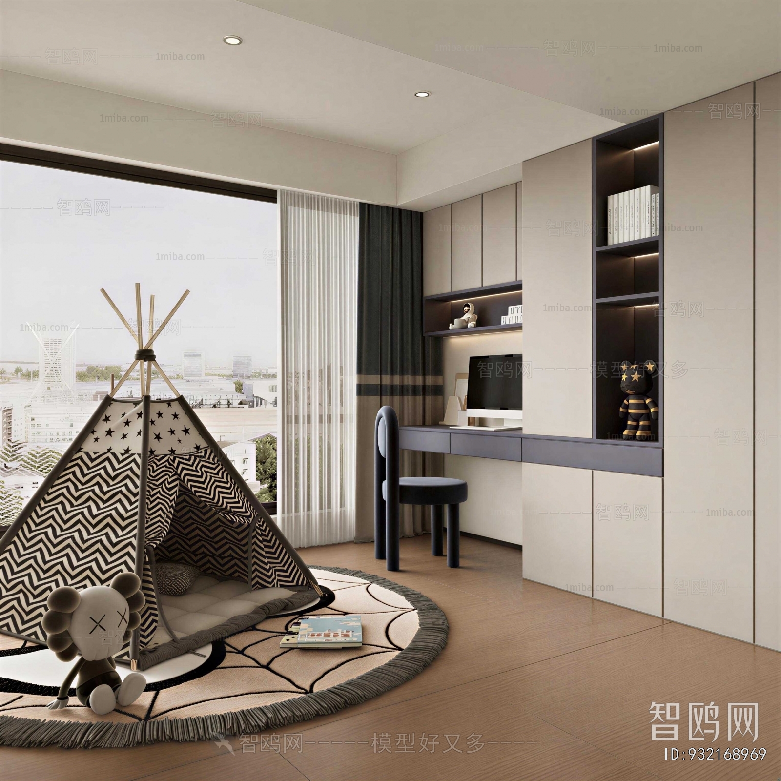 Modern Children's Room Activity Room