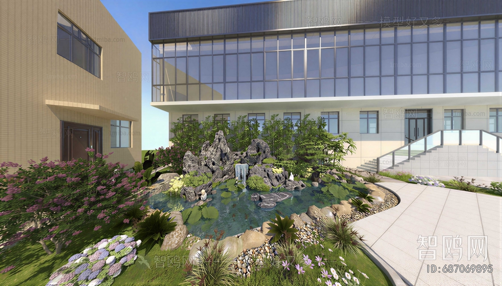 New Chinese Style Courtyard/landscape