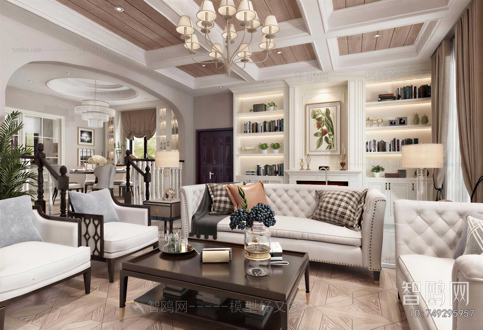 American Style A Living Room