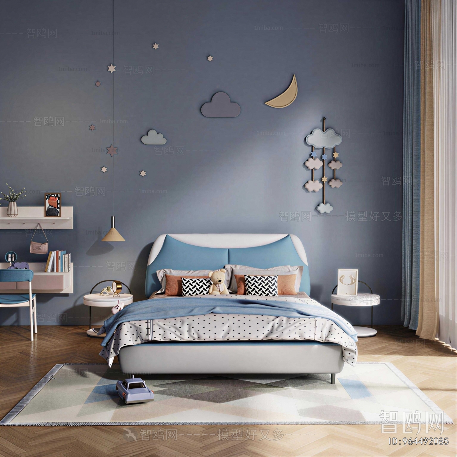 Modern Boy's Room And Son's Room