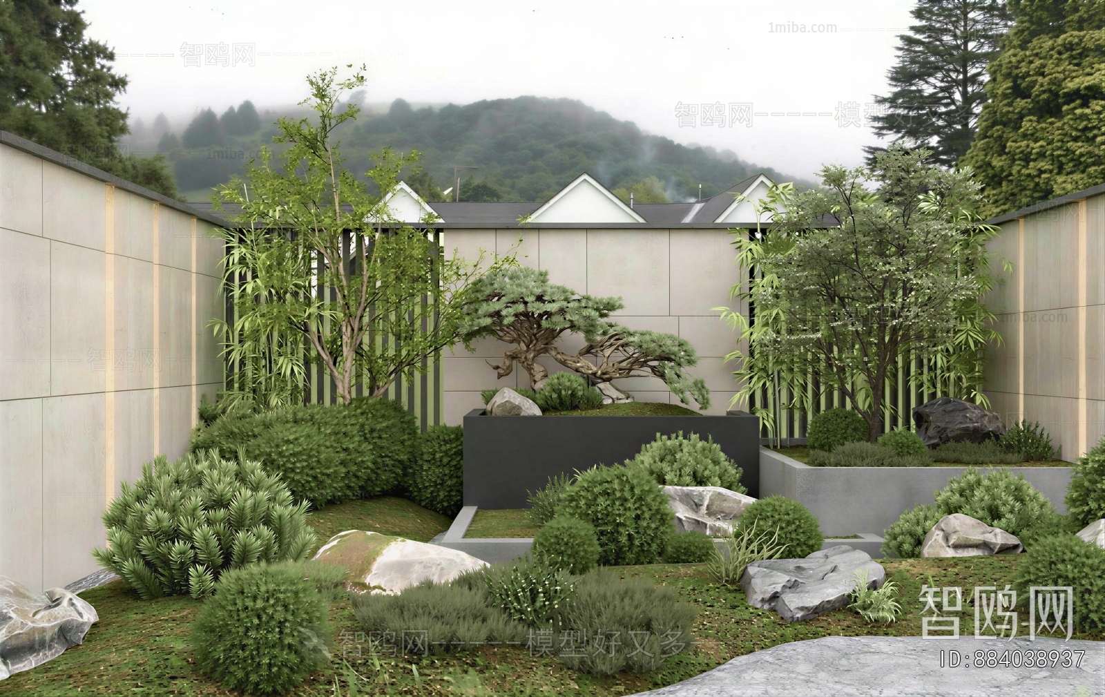 New Chinese Style Courtyard/landscape