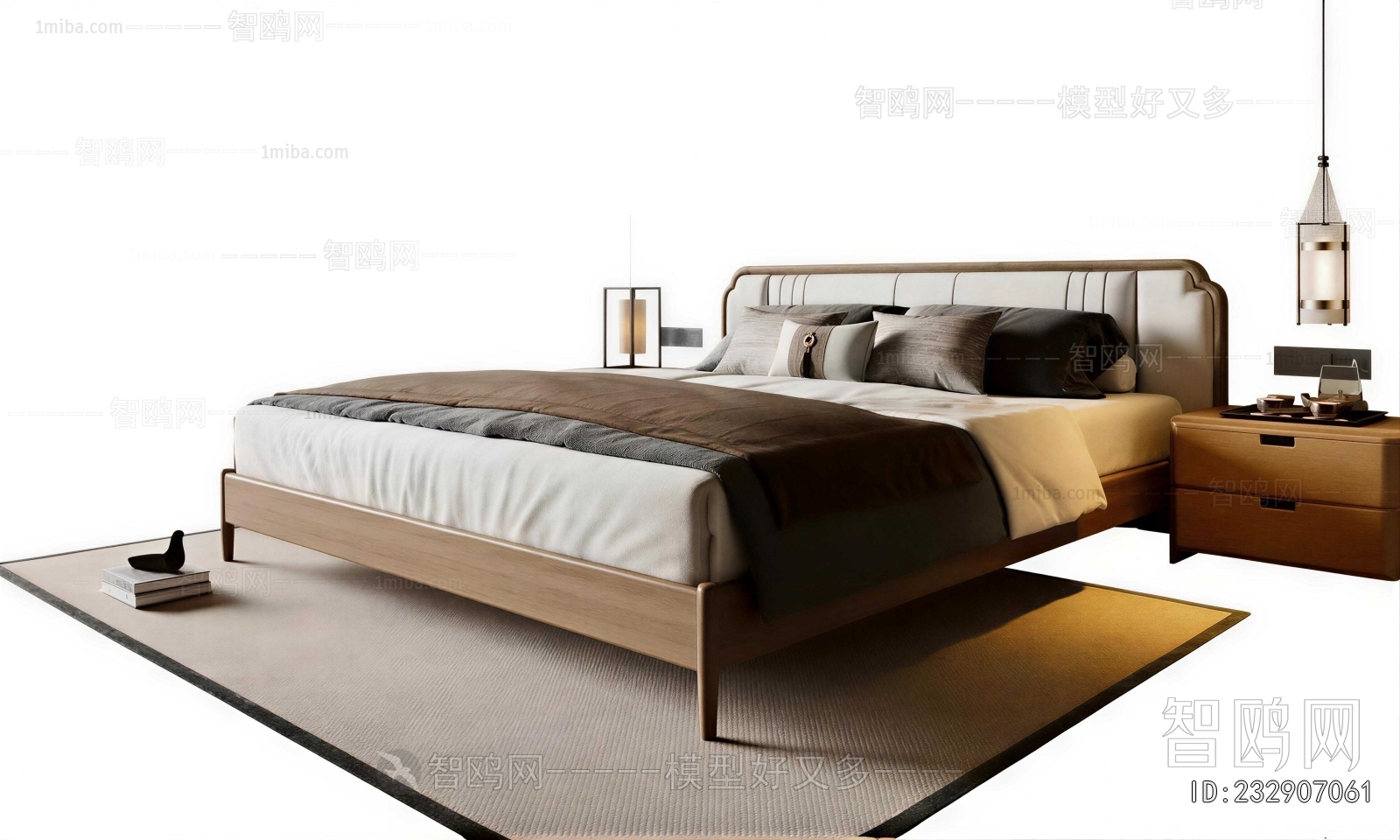 New Chinese Style Double Bed