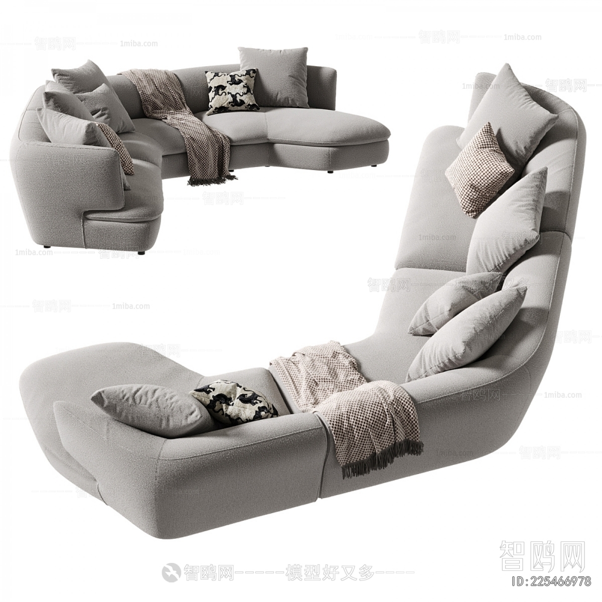Modern Curved Sofa