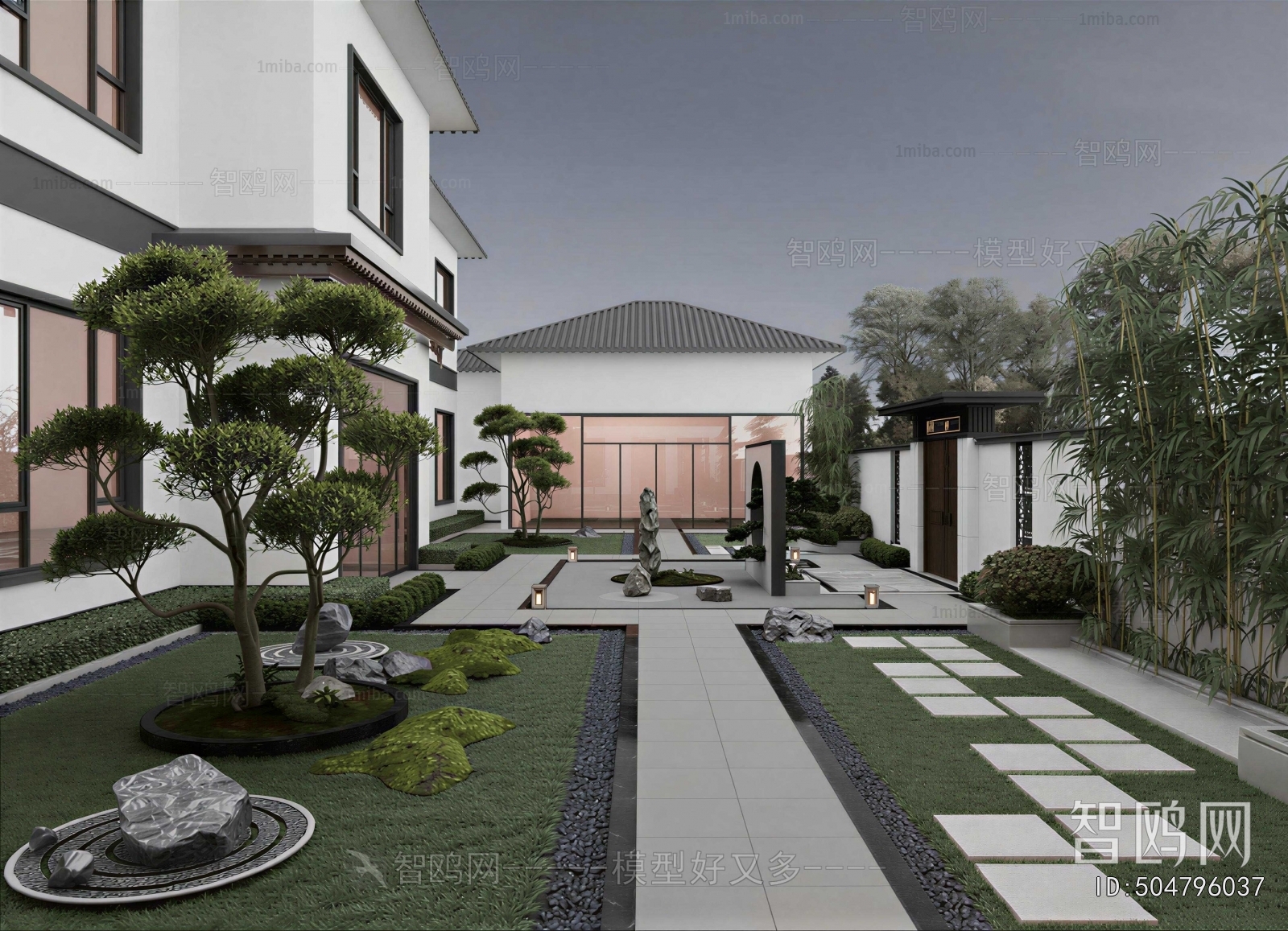 New Chinese Style Courtyard/landscape
