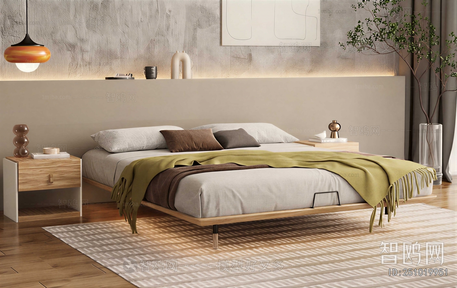 Japanese Style Double Bed