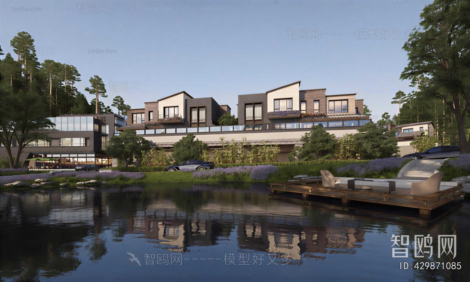 New Chinese Style Appearance Of Commercial Building