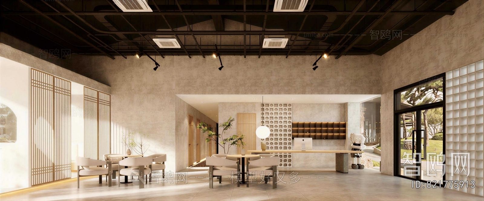 New Chinese Style Office Reception Desk