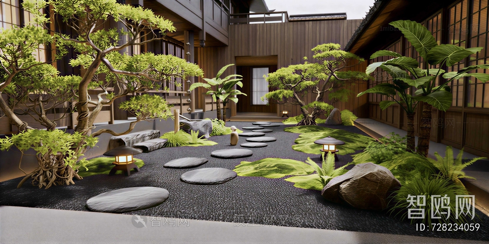 Japanese Style Courtyard/landscape
