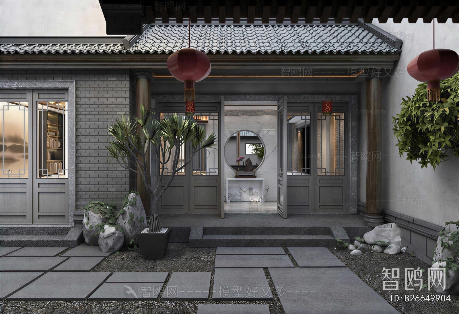 New Chinese Style Courtyard/landscape