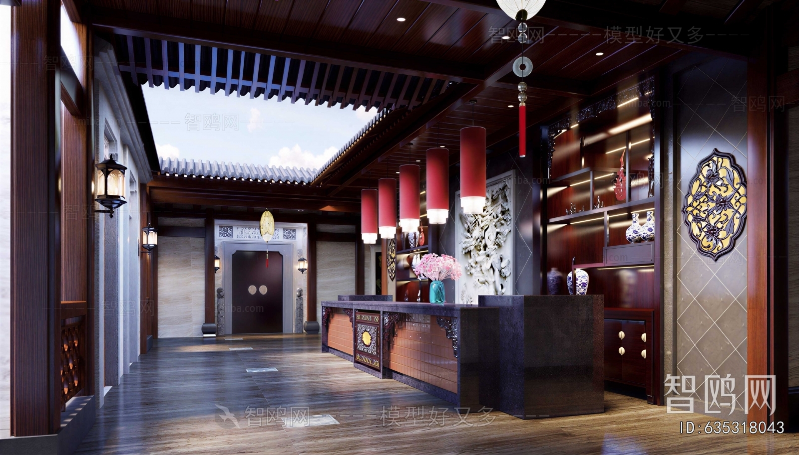 New Chinese Style Lobby Hall