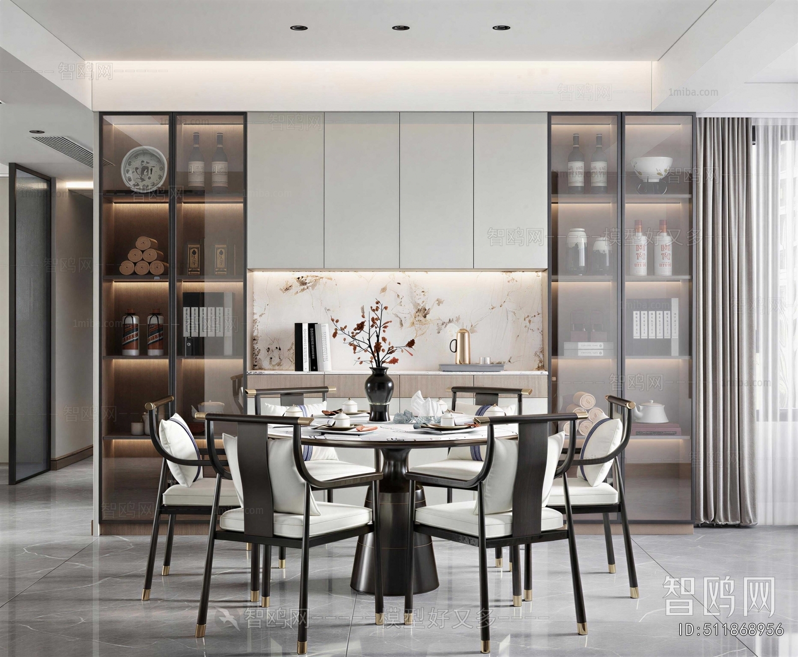 New Chinese Style Dining Room
