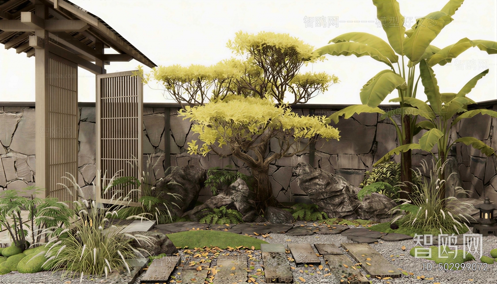 New Chinese Style Courtyard/landscape