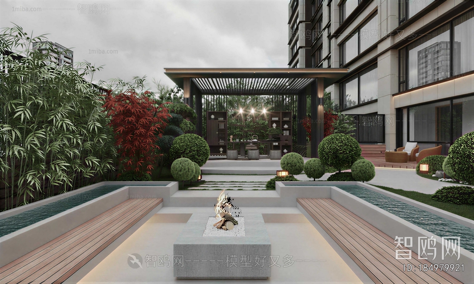 Modern Courtyard/landscape