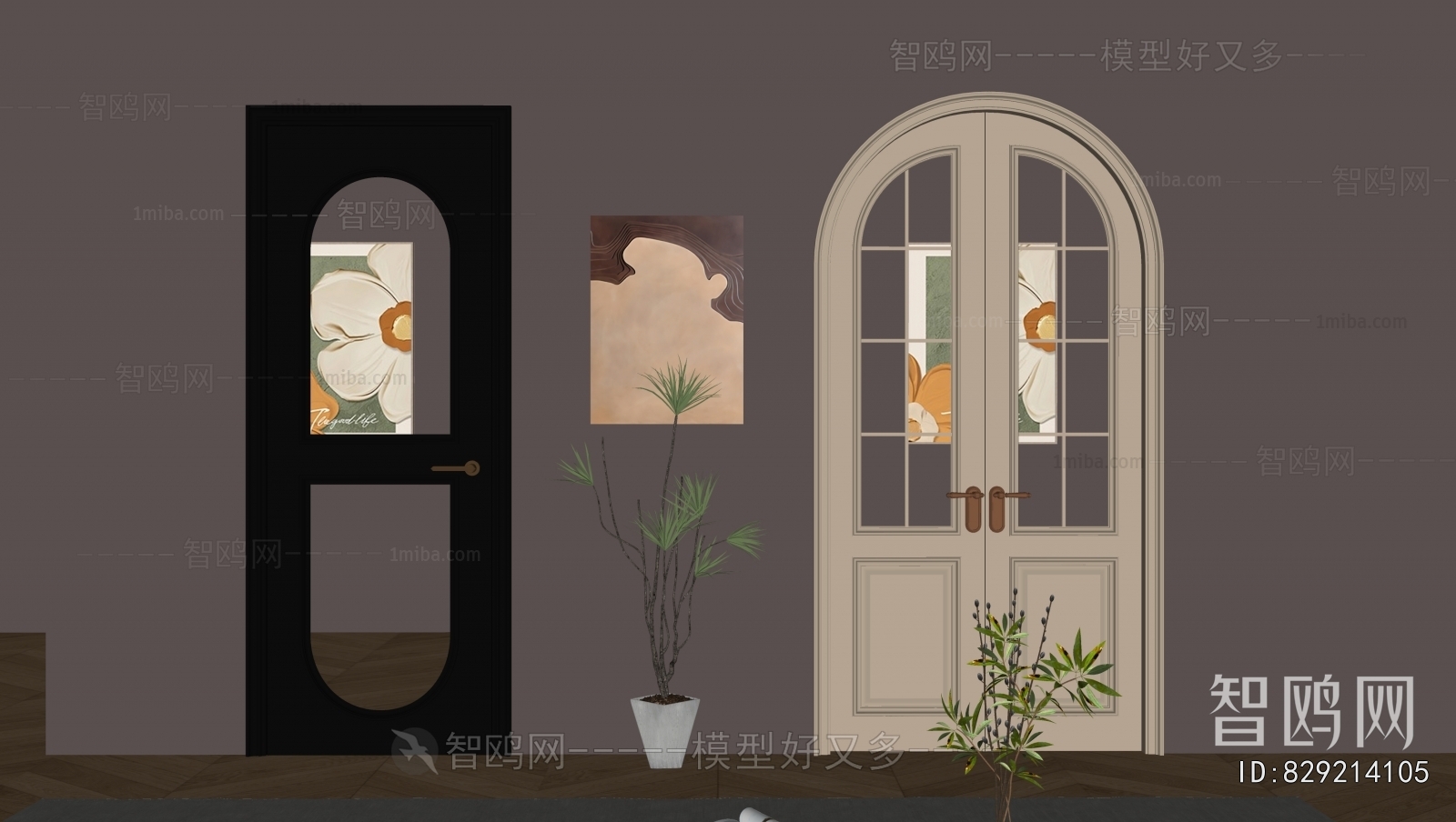 Modern Single Door