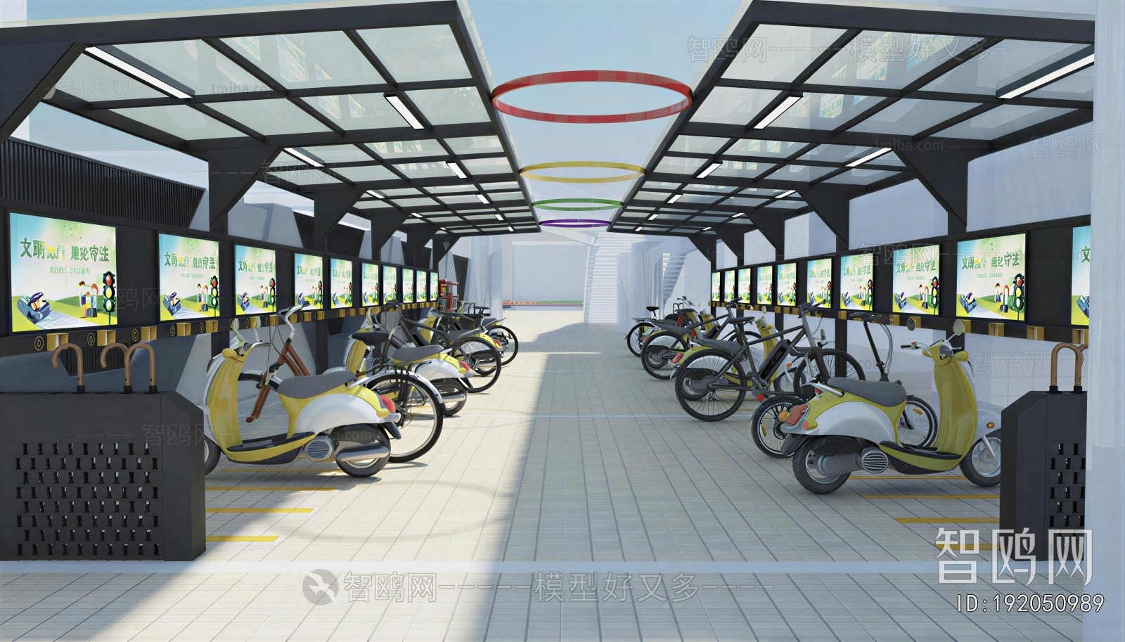 Modern Outdoor Parking Lot