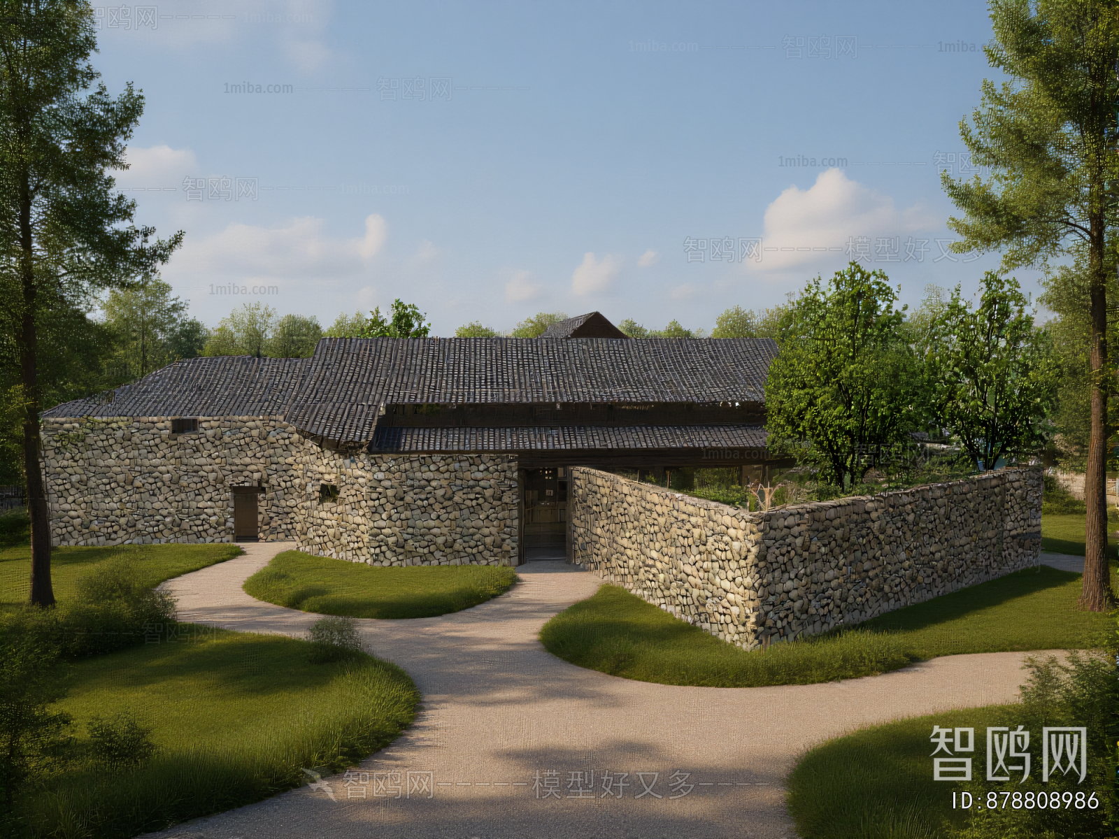 New Chinese Style Appearance Of Commercial Building