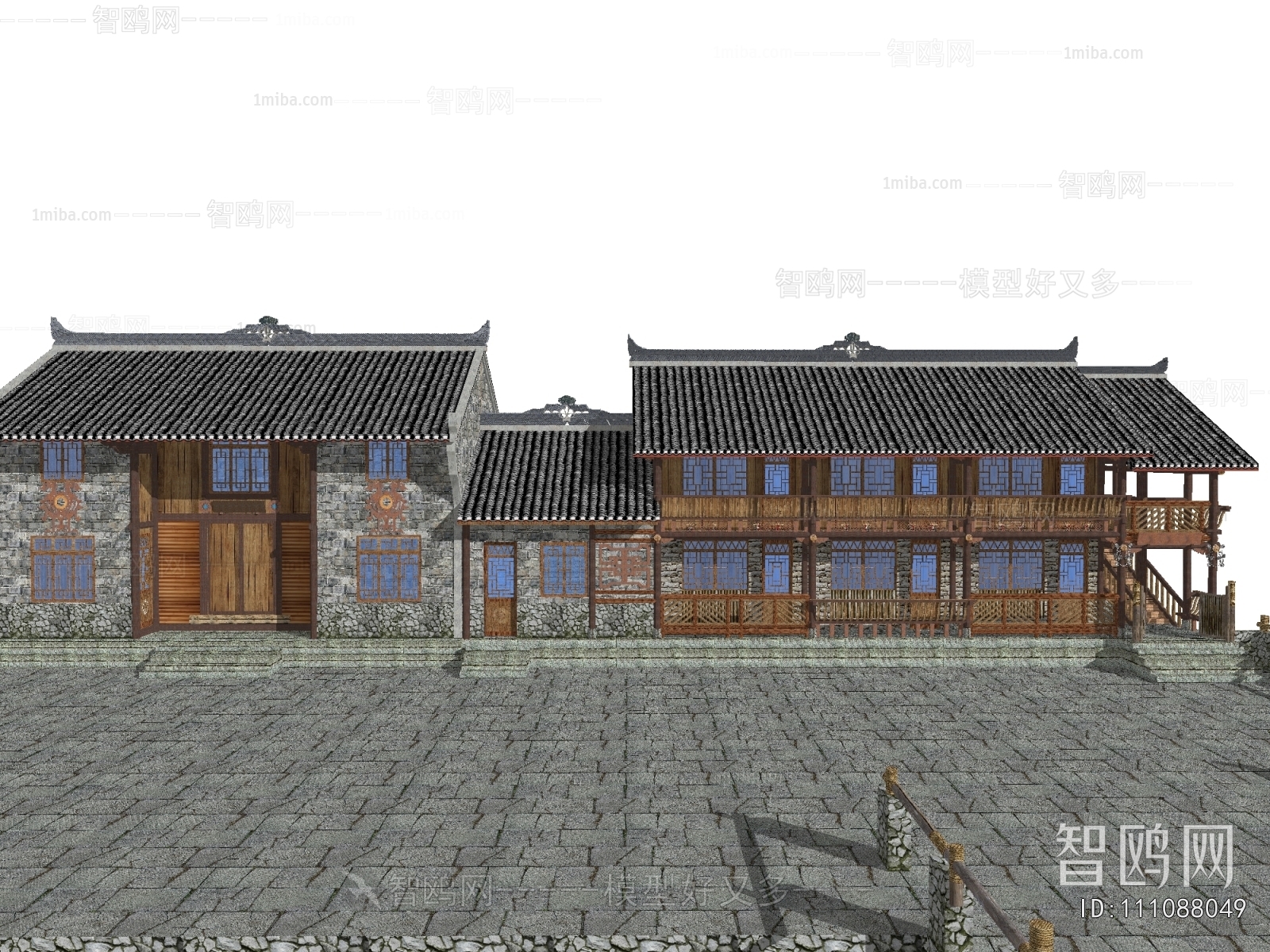 New Chinese Style Appearance Of Commercial Building