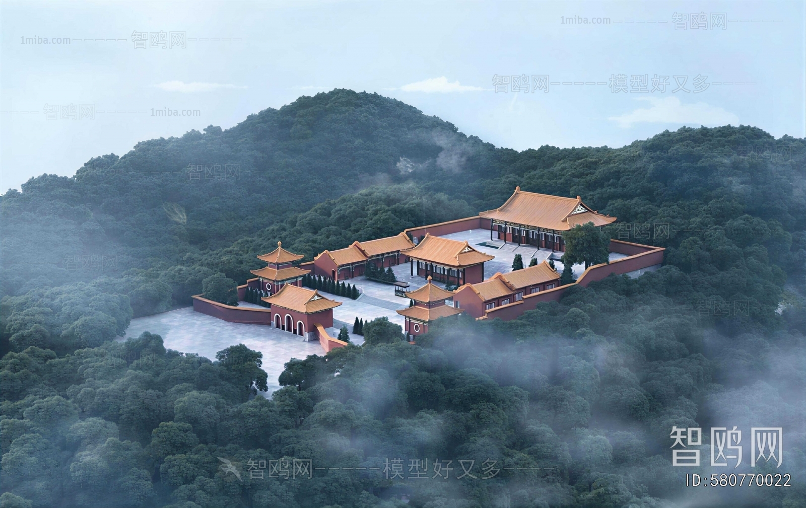 Chinese Style Architectural Bird's-eye View Planning