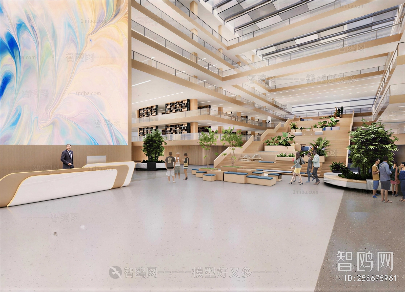 Modern Office Reception Desk