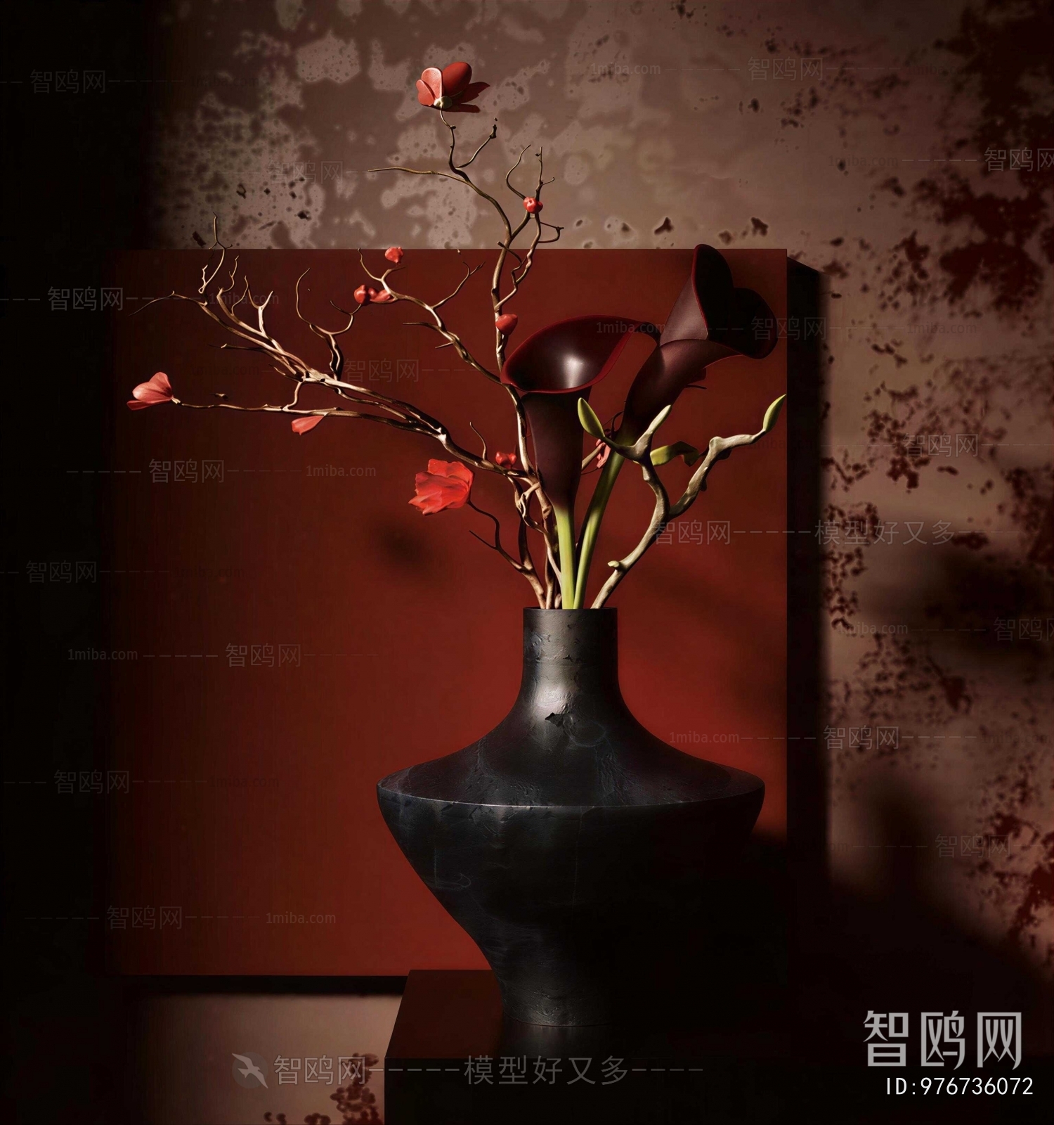 New Chinese Style Flower Arrangement