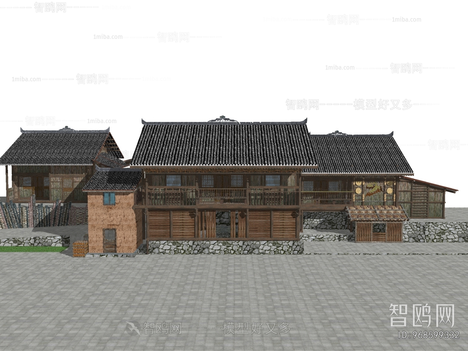 New Chinese Style Appearance Of Commercial Building