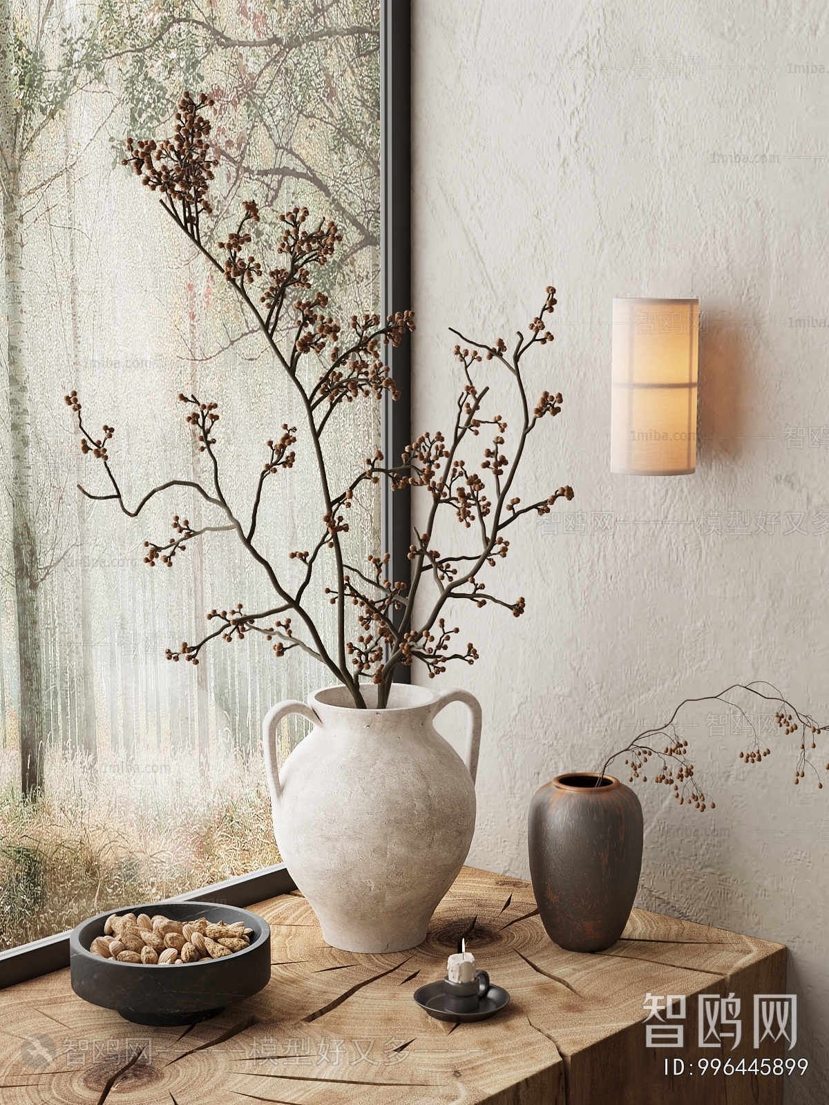 Wabi-sabi Style Dried Branch